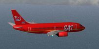 SAT AIRLINES 737-500 RED